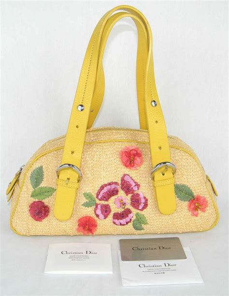 Christian Dior Limited Edition Raffia 